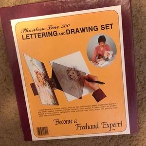 VINTAGE Phantom line 500 lettering and drawing set